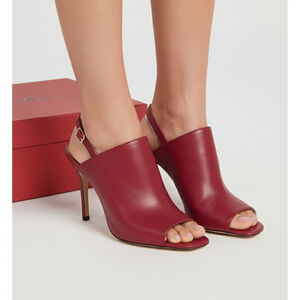 Charly Amar Cha-Dominique Sling back Sandals Shoes High Heels 7.5 Pink Magenta